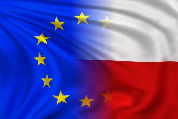 flaga UE/POLSKA